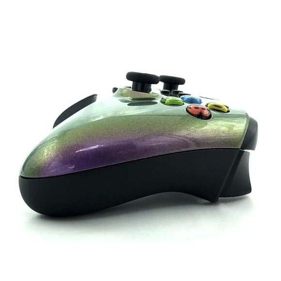 Custom Xbox Series X / S Wireless Controller - Glossy Chameleon Pink Green - Picture 2 of 8